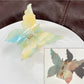 Beau gradient butterfly hair claw clip angled to show shape and colors