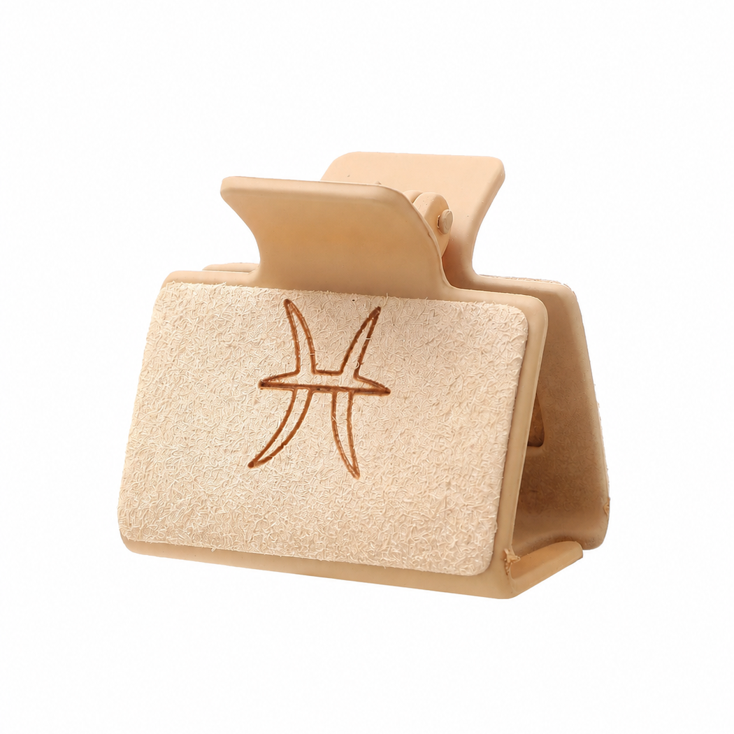 Western zodiac symbol hair claw - 90353
