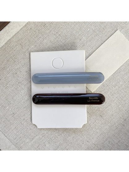 Beau - Retro Oval Acetate Hair Clip