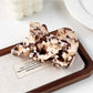 Beau - Glossy Marbled Acetate M Shape Claw Clip