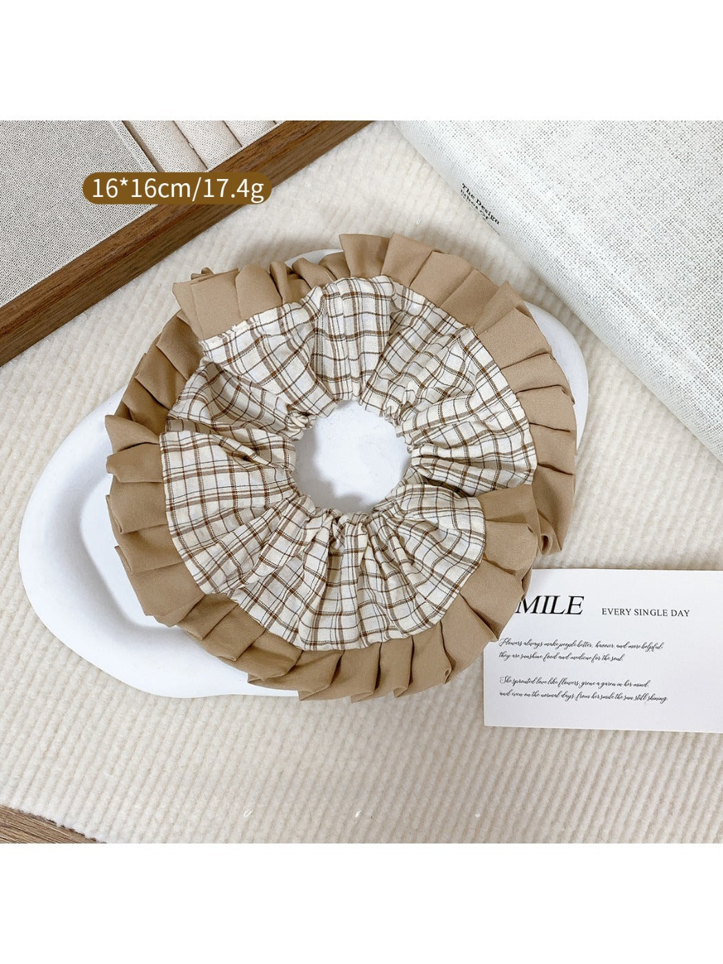 Gifty - Grid Pleated Hair Loop