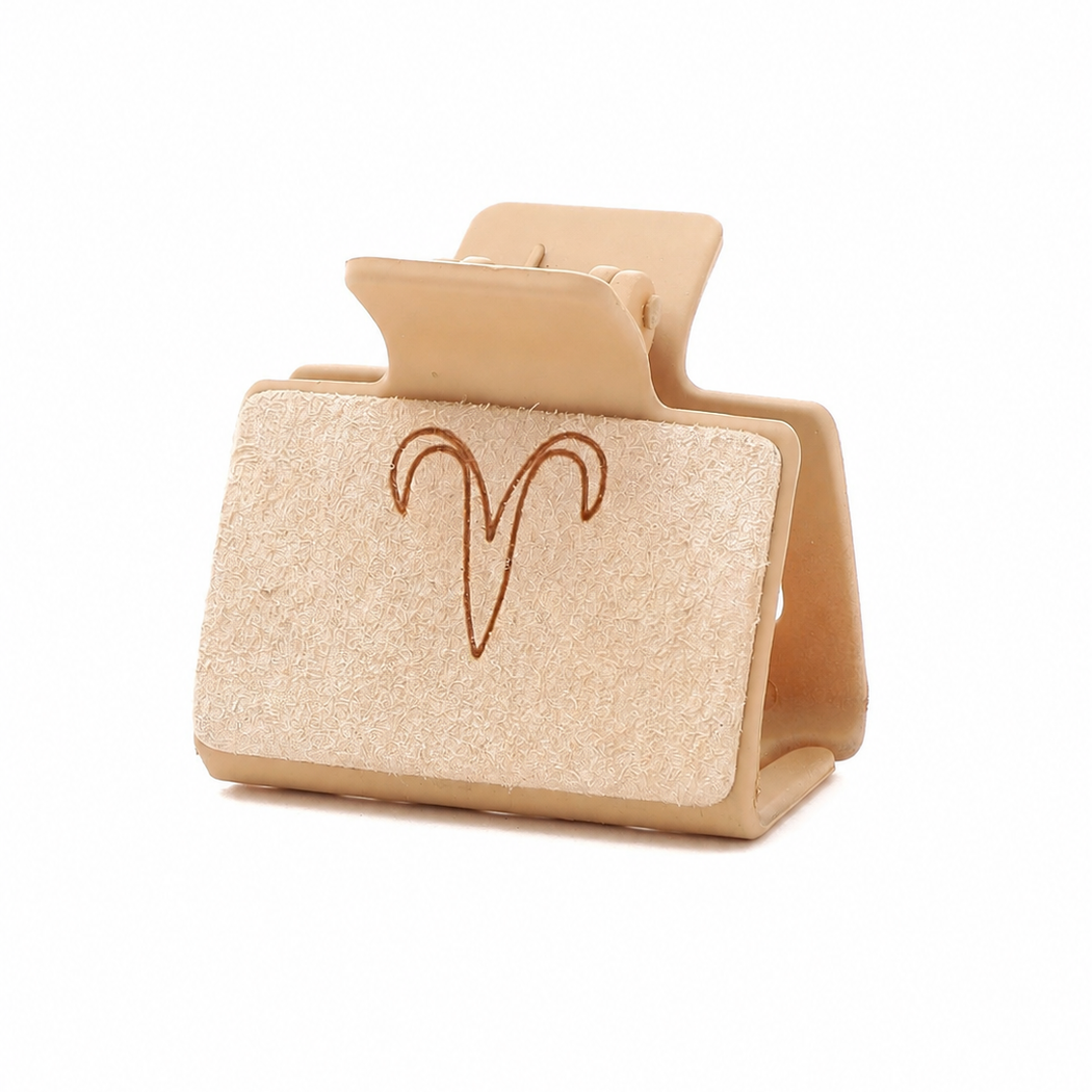 Western zodiac symbol hair claw - 90363