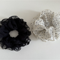 Gifty - Polka Dot Layered Mesh Hair Scrunchie