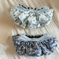 Beau - Floral Ruffle Bow Ponytail Banana Clip