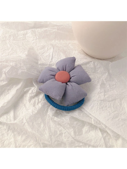 Gifty - Charming Solid Color Floral Hair Tie