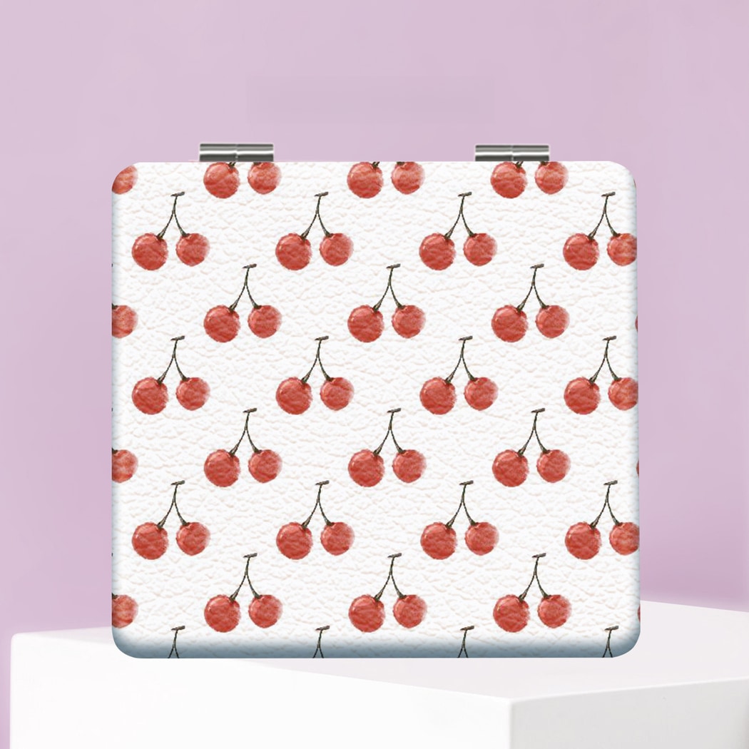 Mirroray - Foldable Fruit and Heart Print Pocket Mirror