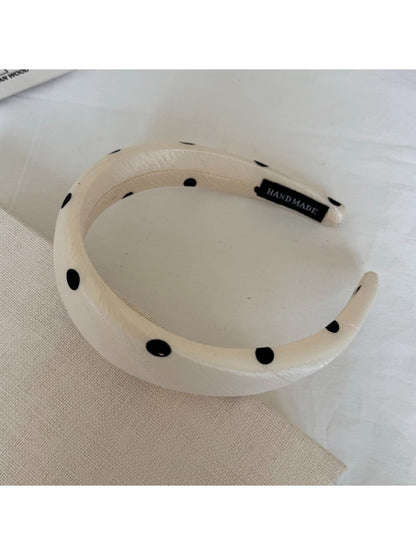 Gifty - Geometric Polka Dot Satin Finish Padded Headband