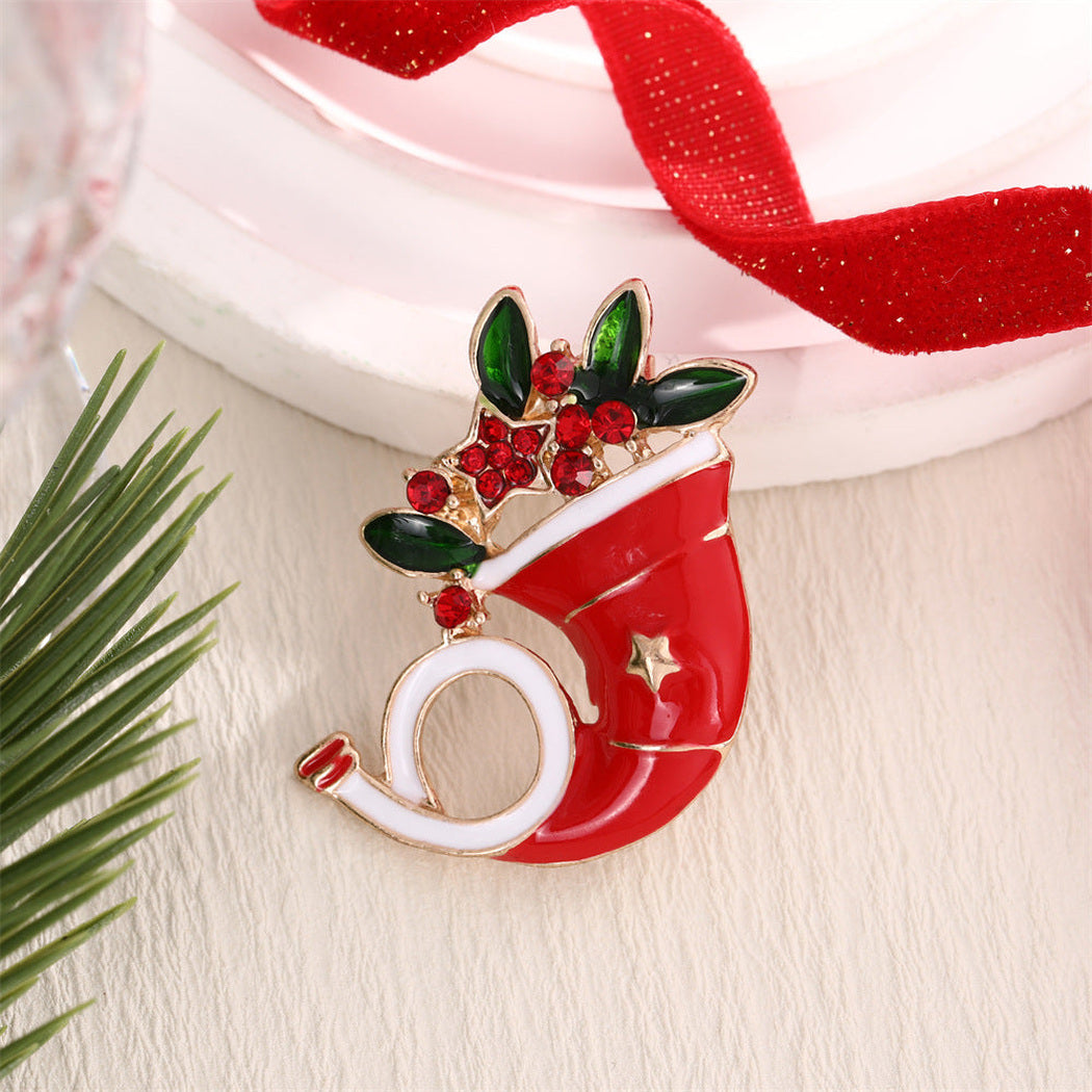 Brovia - Christmas Character Icon Brooch, variant view