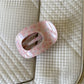 Beau - Vintage Style Printed Oval Acrylic Hair Clip