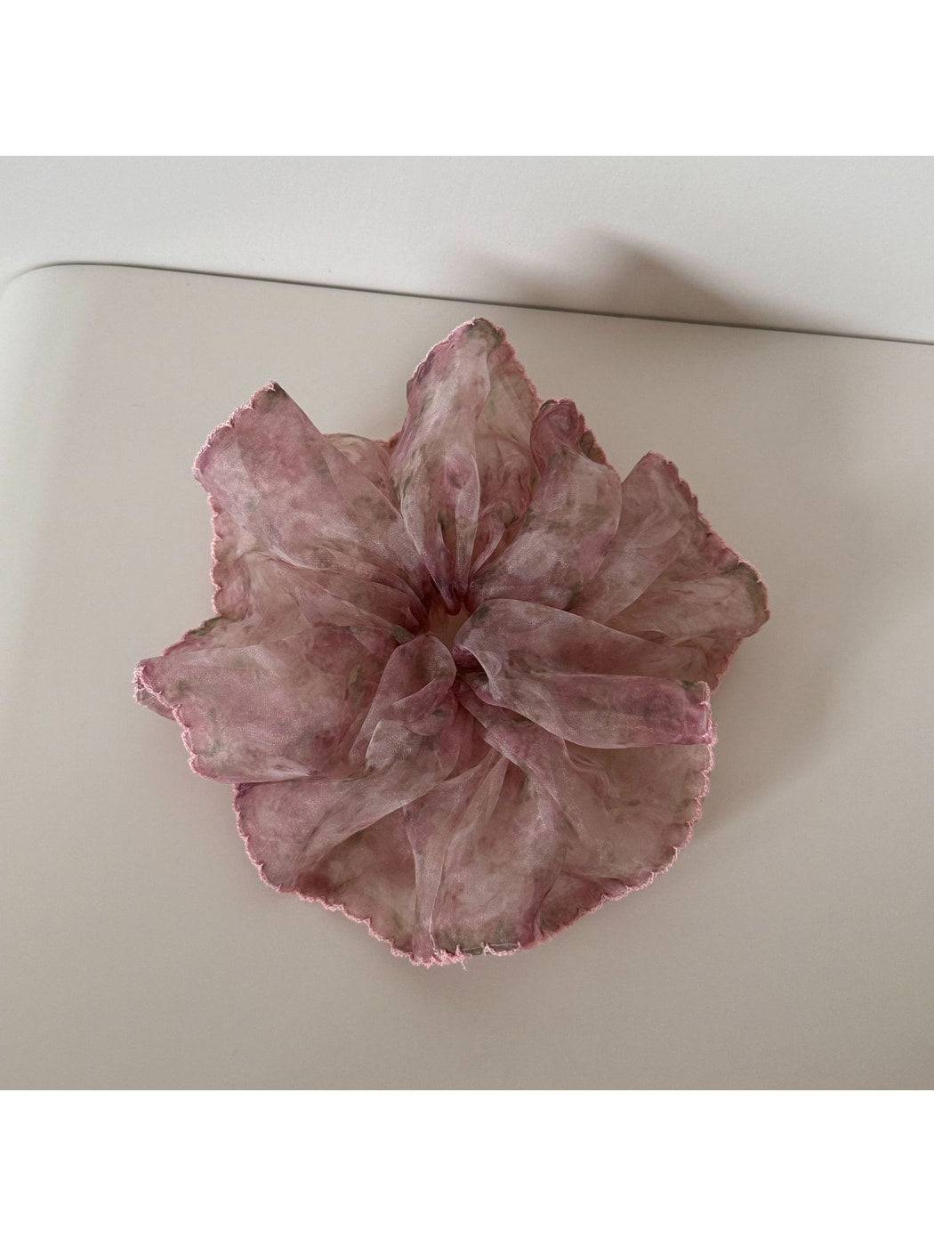 Gifty - Sheer Floral Mesh High Elastic Hair Tie Scrunchie