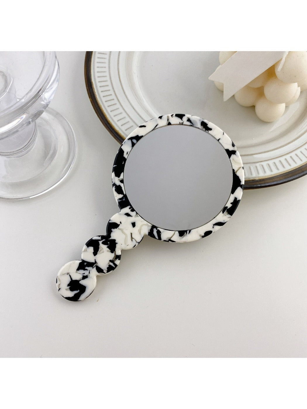 Mirroray - Vintage Geometric Handled Vanity Mirror