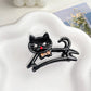 Beau - Openwork Cat Shape Decorative Claw Clip