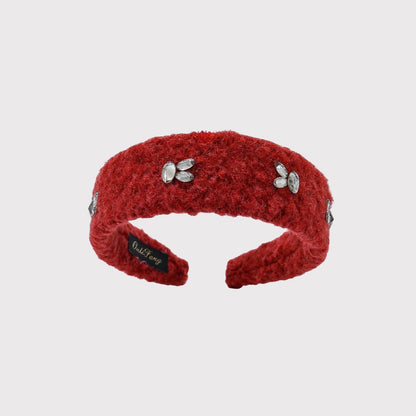 Gifty - Red Plush Rabbit Accent Fashion Headband
