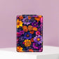 Mirroray - PU Floral Pattern Compact Makeup Mirror