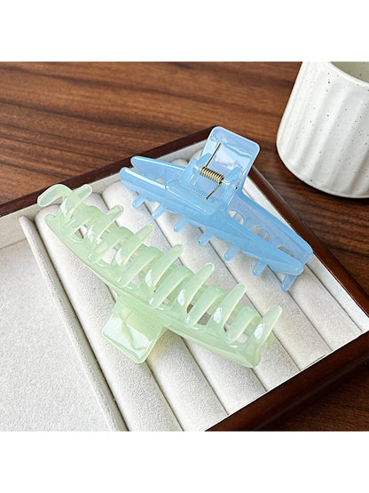 Beau - Minimalist Solid Color Plastic Claw Clip