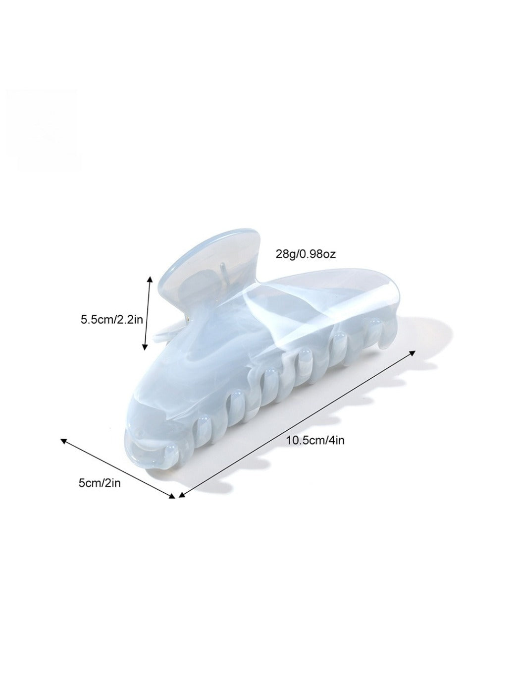 Beau - Marble-Textured Hair Clip
