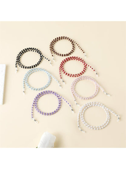 Velra - Minimalist Solid Color Beaded Eyeglass Strap