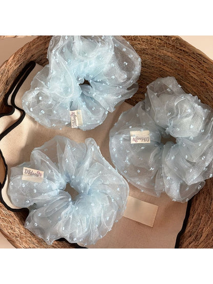 Gifty - Double Layer Dotted Sheer Scrunchie