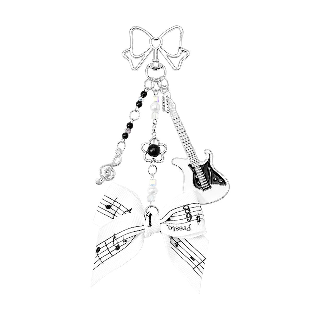 Keypus - Decorative Guitar Bow Detail Keychain