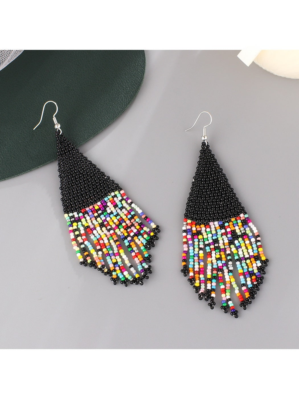 Earedge - Gradient Triangular Dangle Earrings