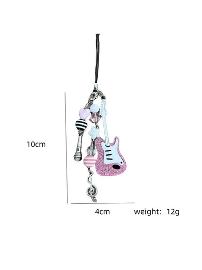 Keypus - Beaded Guitar Music Note Keychain