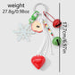 Keypus - Christmas Candy Snowflake Bell Keychain