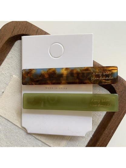 Beau - Simple Rectangular Acetate Hair Clip