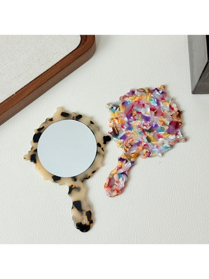 Mirroray - Fashion Pattern Hand-Held Mirror Portable