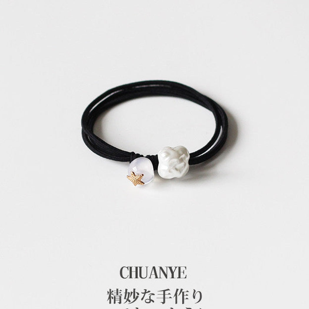 Round Bead Hair Tie Set variant image