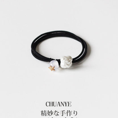 Round Bead Hair Tie Set variant image