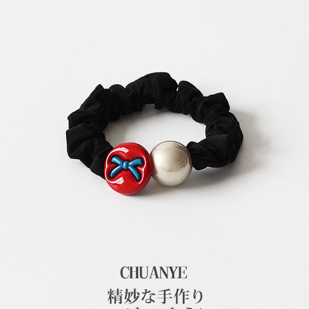 Bow Dog Charm Hair Ties variant image