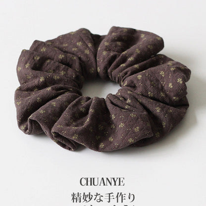 Brown Floral Oversized Scrunchie variant image