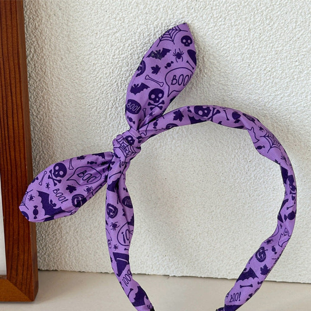 Halloween Skull Bunny Ear Headband variant image