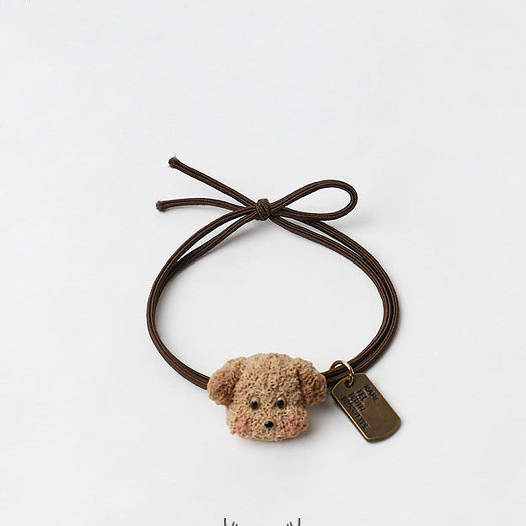 Dog Bear Charm Hair Tie Collection variant image