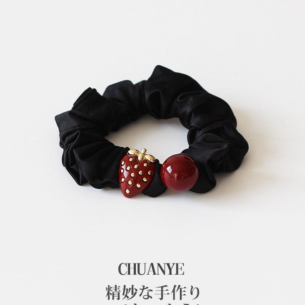Strawberry Bead Hair Tie variant image