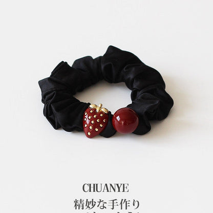 Strawberry Bead Hair Tie variant image