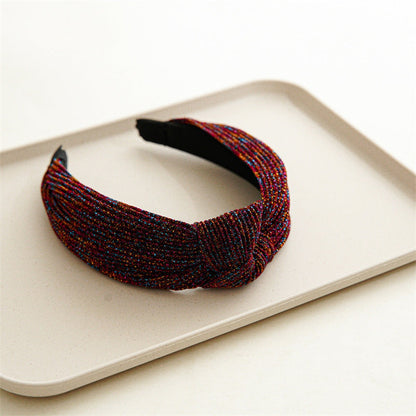 Beau - Metallic Knotted Wide Headband variant image 2