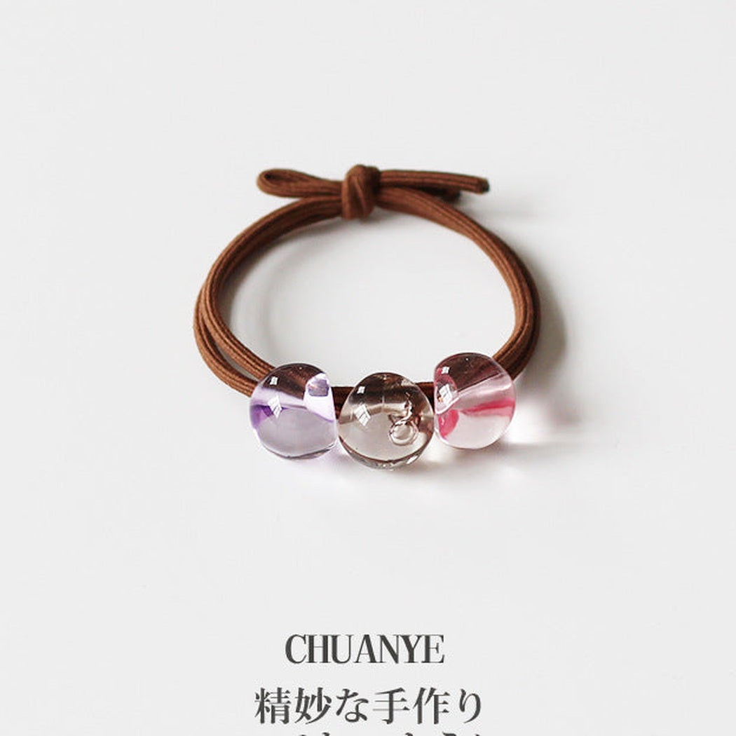 Faceted Bead Hair Tie Set variant image