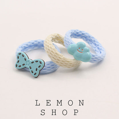 3-Piece Bead Hair Tie Set variant image