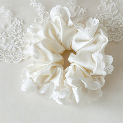 Lace Petal Glossy Scrunchie Collection variant image