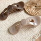 Beau - Neutral Bow Banana Hair Clip - view 2