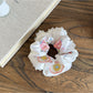 Gifty - Embroidered Satin-Look Polyester Scrunchie