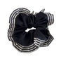 Gifty - Ruffled Edge Striped Satin Scrunchie