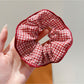 Gifty - Red Grid Ripple Dot Hair Circle