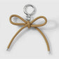 Keypus - Leopard Pattern Bow Faux Leather Bag Charm Keychain