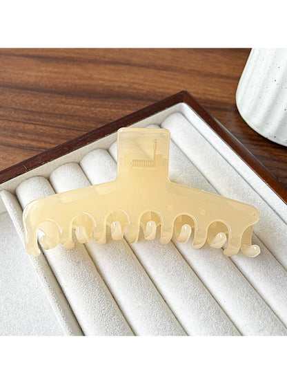 Beau - Minimalist Solid Color Plastic Claw Clip