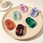 Beau - Textured Oval Hair Holder Claw Clip