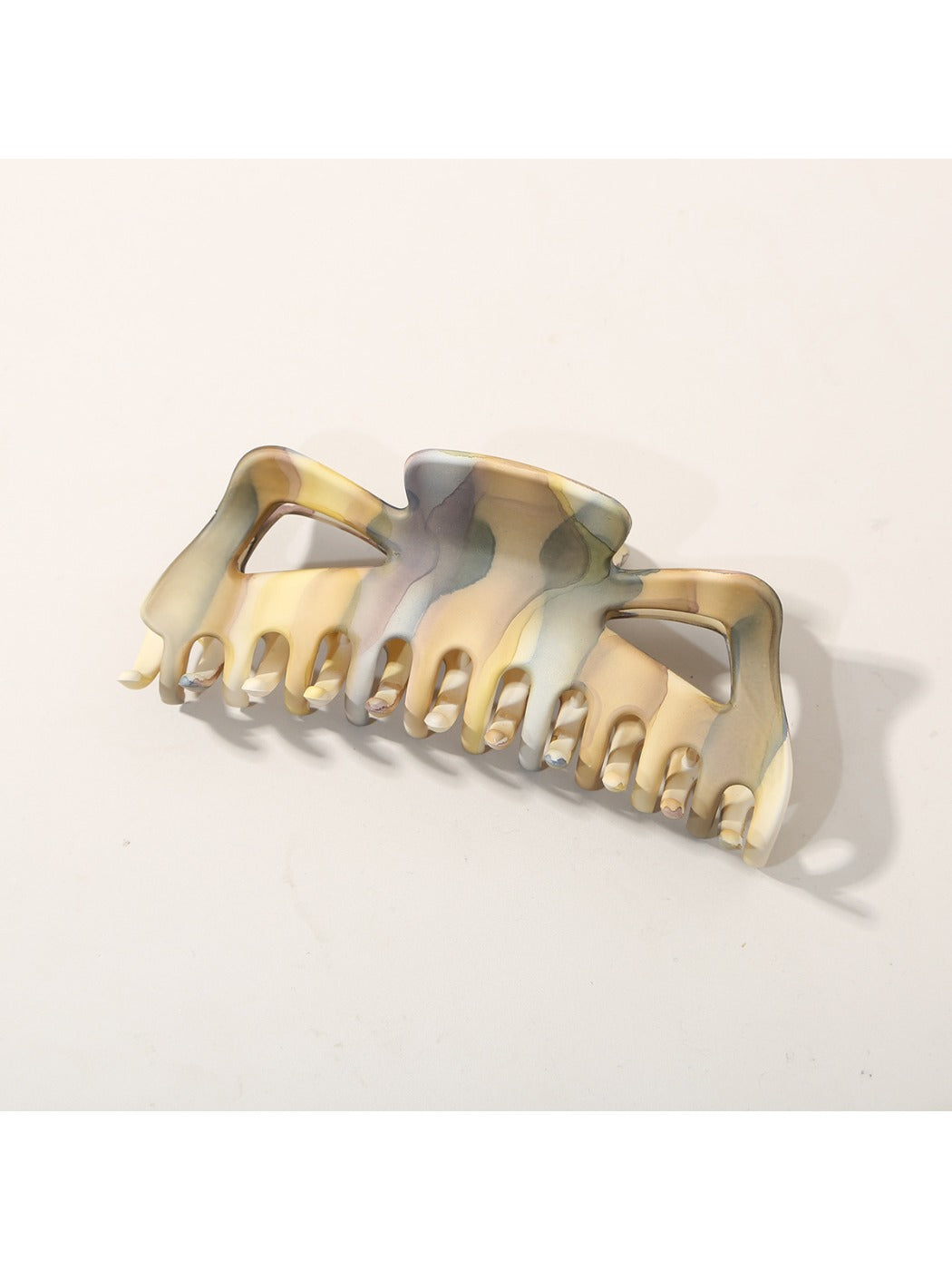 Beau - Ink Wash Striped Shark Hair Claw Clip