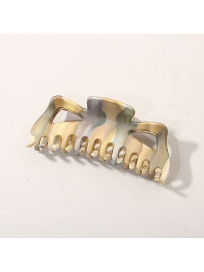 Beau - Ink Wash Striped Shark Hair Claw Clip
