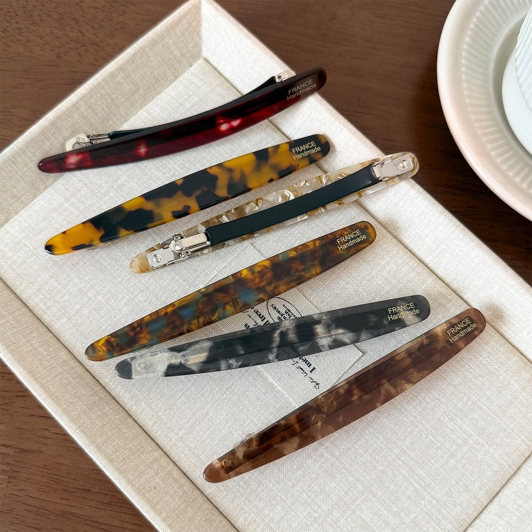 Beau - Minimalist Acetate One Line French Barrette